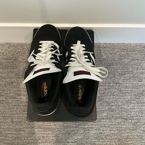 Size 12 - adidas Busenitz Pro Black Scarlet - Picture 2 of 4